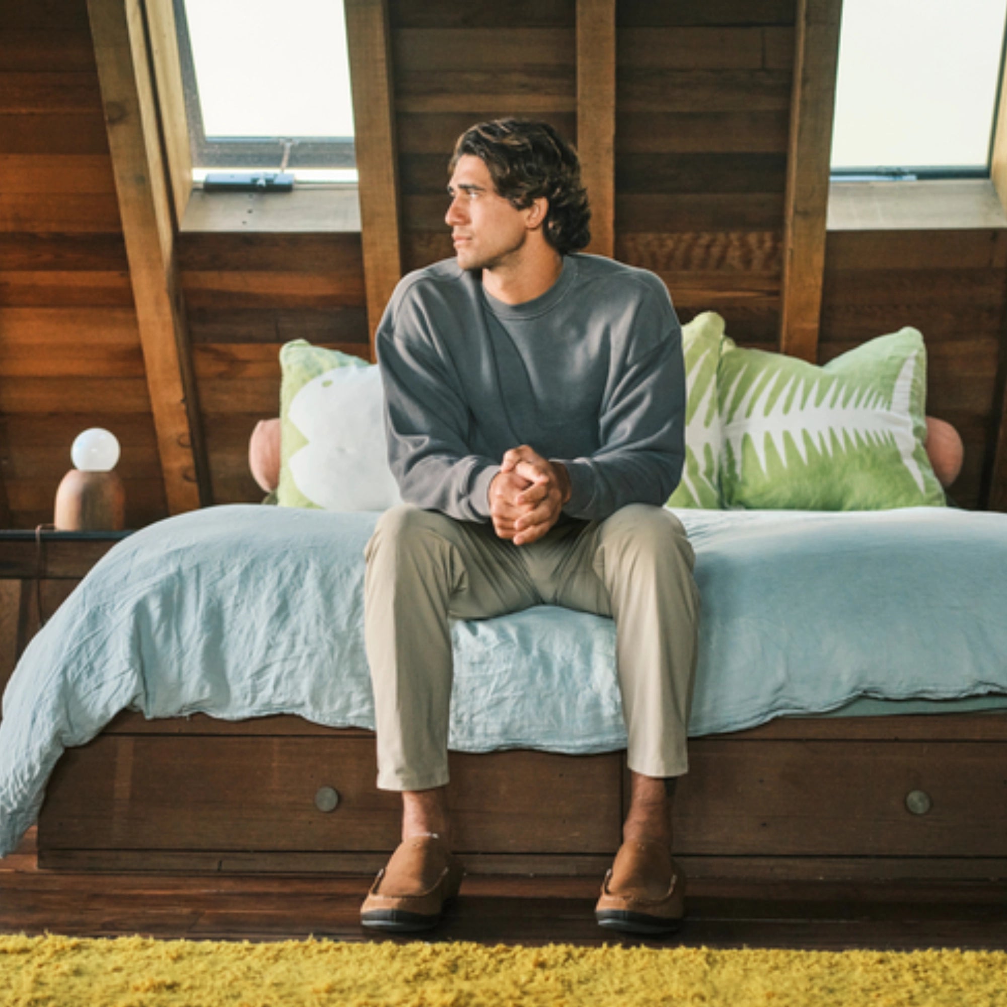 Moloa Slipper - Toffee / Dark Wood
